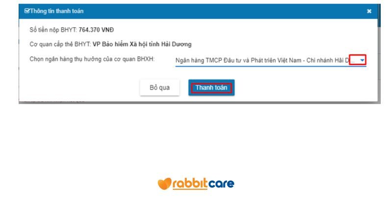 Kiểm tra thông tin mua BHYT online trước khi thanh toán